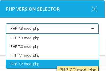 Cómo cambiar la versión PHP de un dominio en DirectAdmin