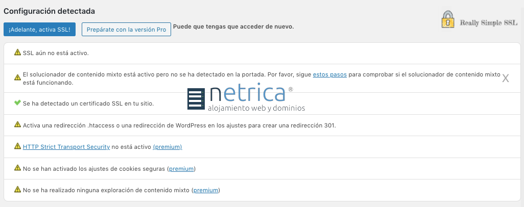 Cómo forzar a utilizar https en WordPress con el plugin Really Simple SSL